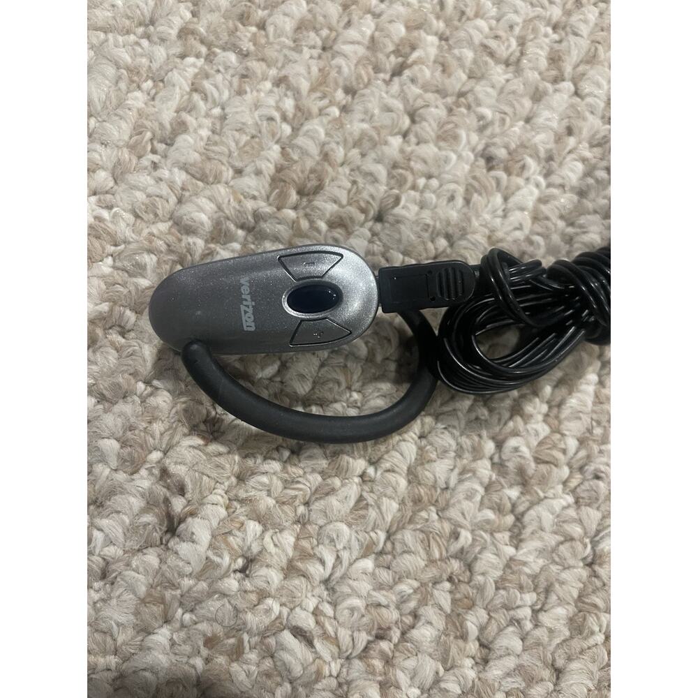 Verizon Bluetooth Black Vintage Headset w Charger Over Ear Hands Free OEM